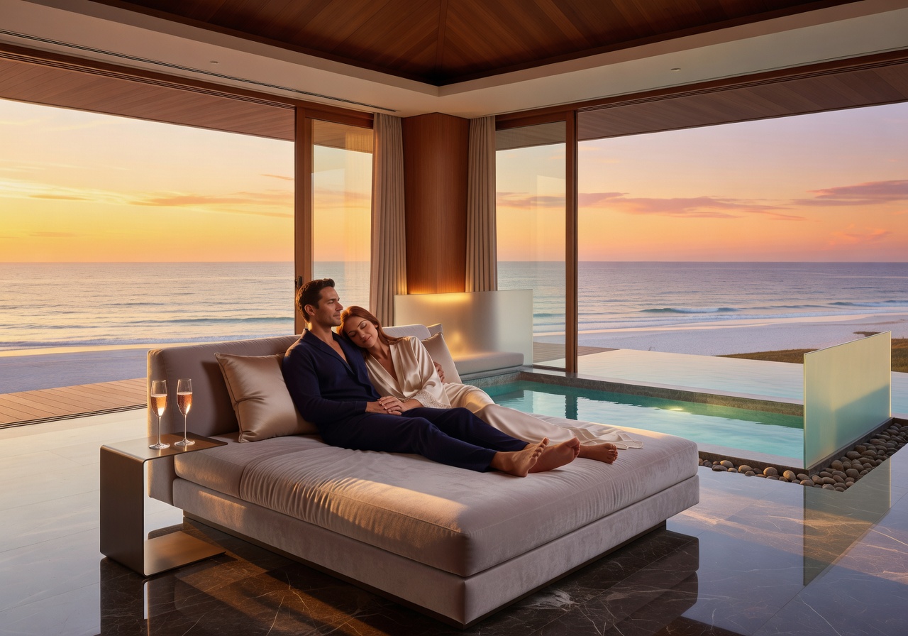 Couples luxury relaxation suite