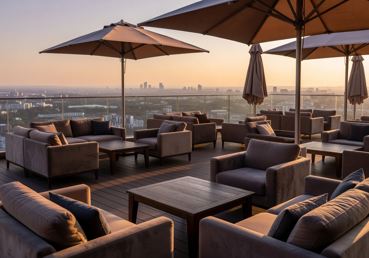 Steigenberger rooftop terrace lounge